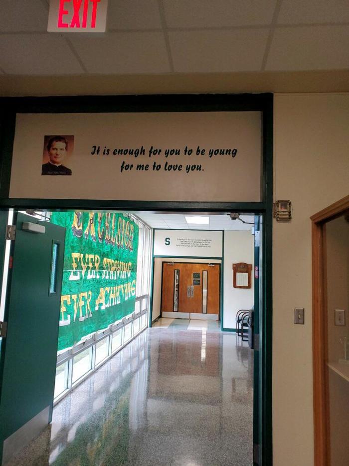 I work in pest control and had an appointment at a Catholic school. Who the fuck approved this creepy ass quote?!