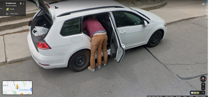 Browsing Google Street View today...