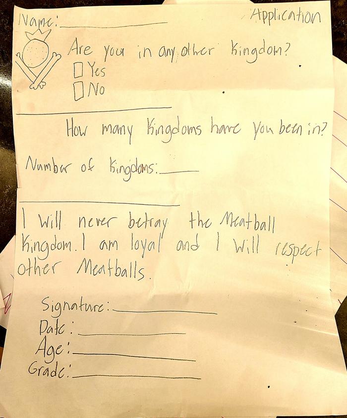I found this with my 8yo's stuff. I think the second graders are forming gangs. I kind of want to join this one.