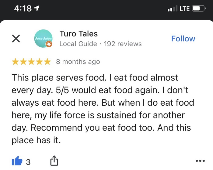I too, like masticating to sustain my life force