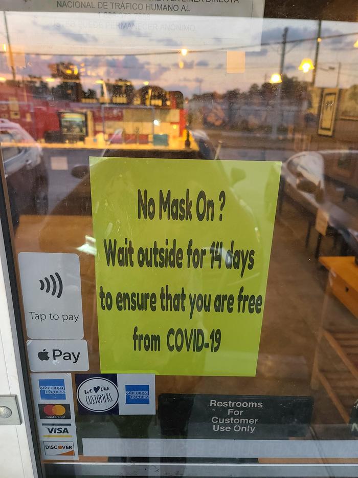 Sign outside of a local Thai restaurant