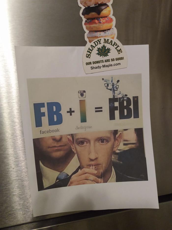 So... My mom just hung this on the refrigerator.