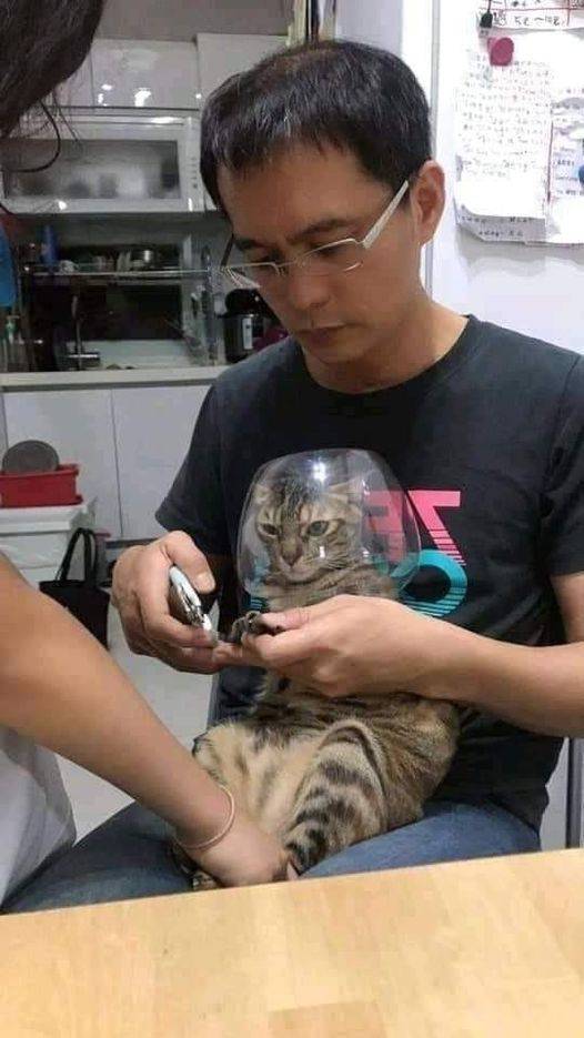You can't be an astronaut until you get your nails clipped.
