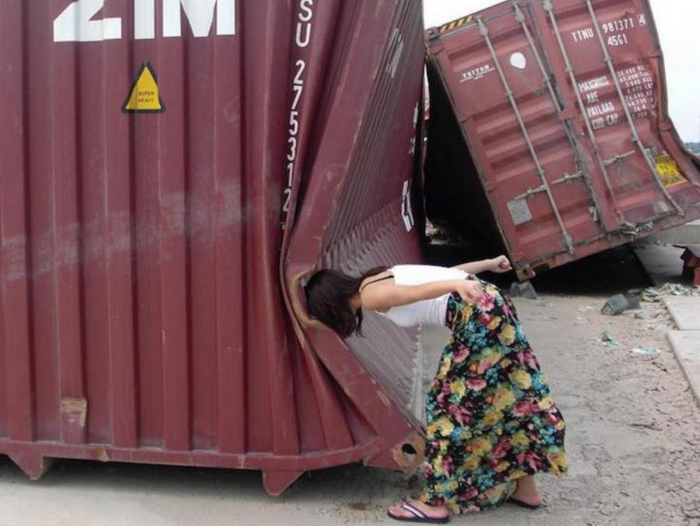 This shipping container does not spark joy