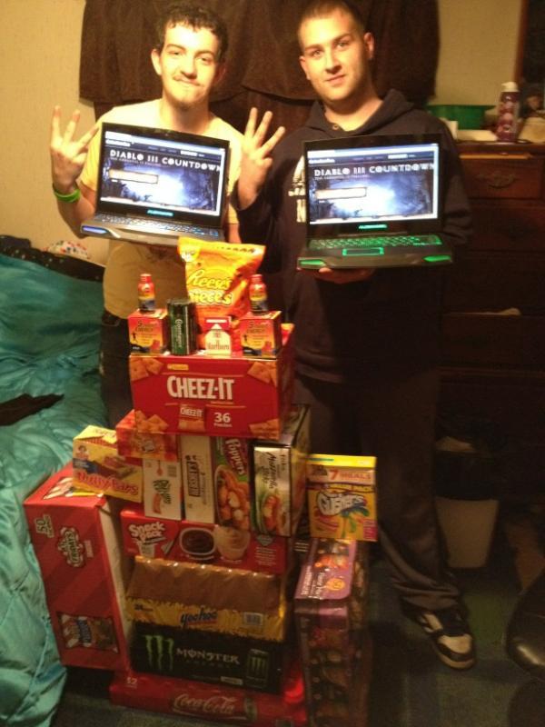 In 2012 when Diablo 3 was released, these two lads had came prepared