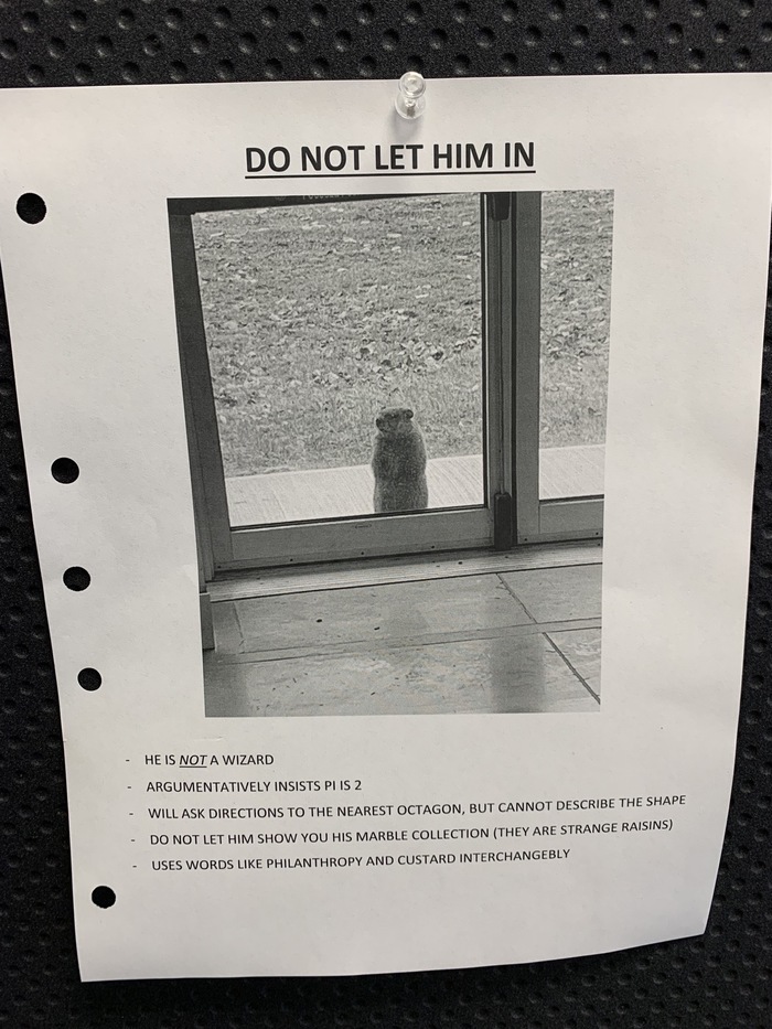 Don’t let him make you gopher it