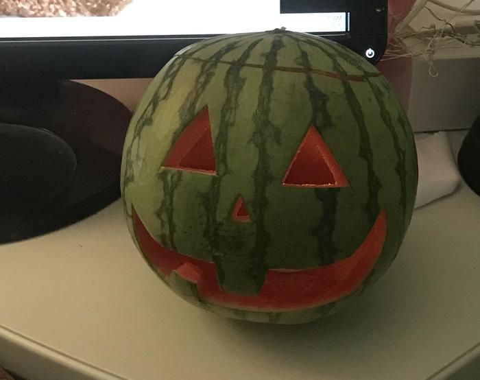 Husband made me a Mel-o-lantern for Summerween!