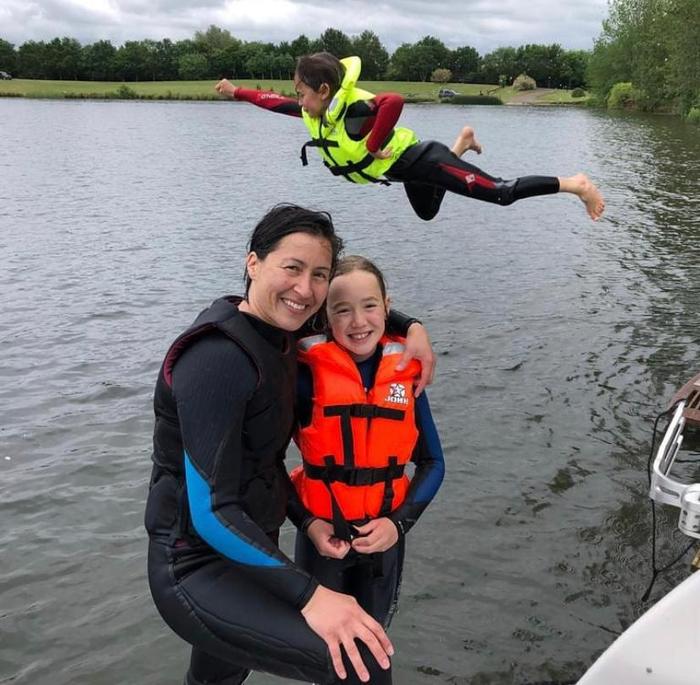 My daughter asked her dad to be launched into my photo where she struck this pose. Now she is convinced she is a real superhero.