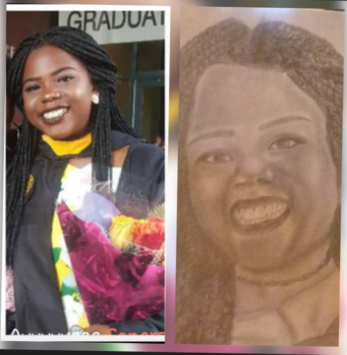 My uncle was incarcerated for my college graduation but he drew me this as a gift. He’s out now and we laugh about it