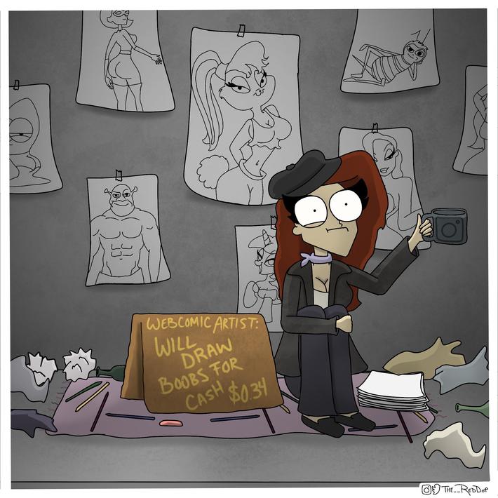 Struggling artist