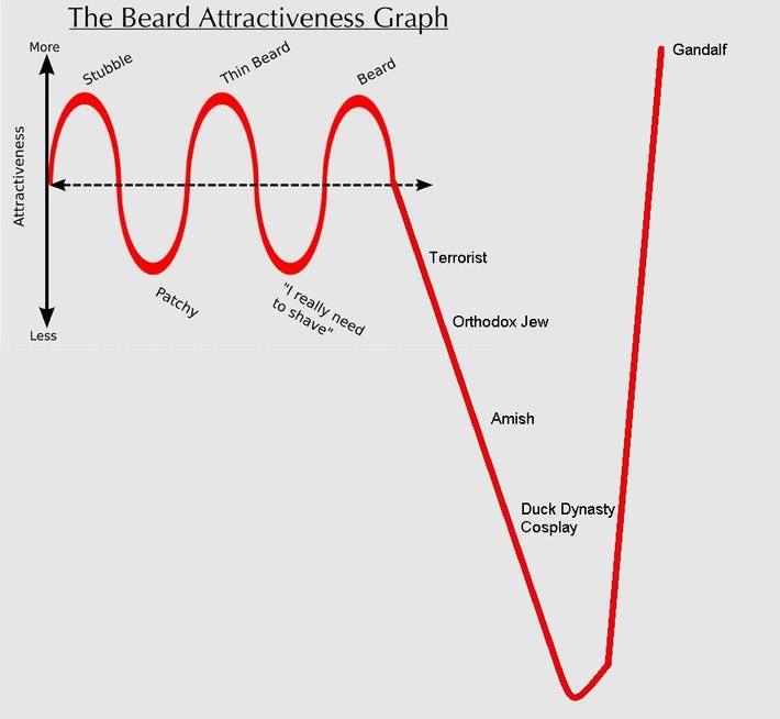 Beard Attractiveness Graph.