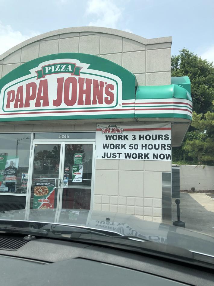 No benefits, no livable wage, but plenty of hours to work your life away.