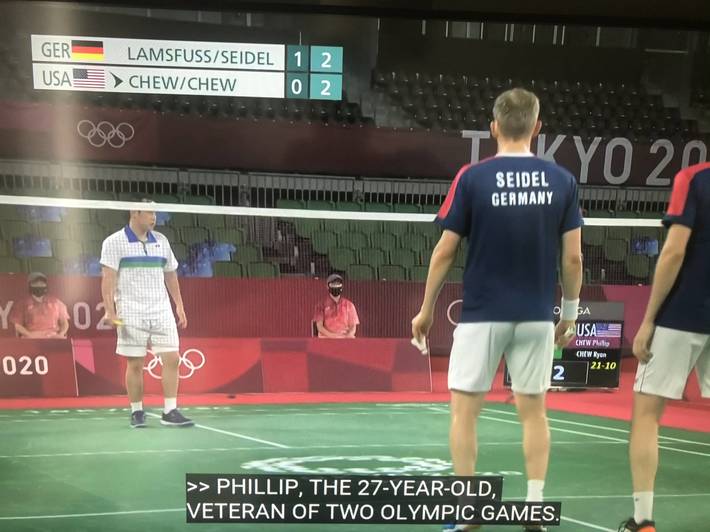 As an American watching badminton, I can’t help but get on board the Chew Chew train.