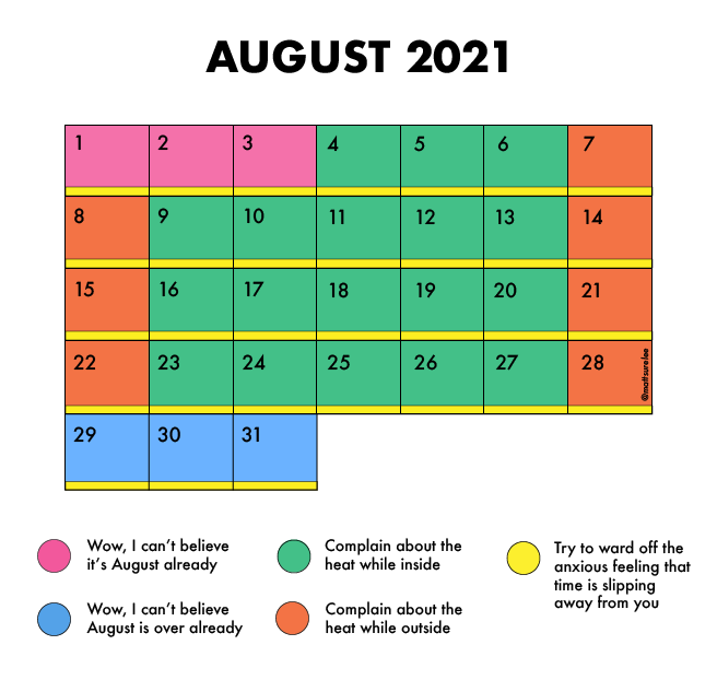 August's schedule (oc)