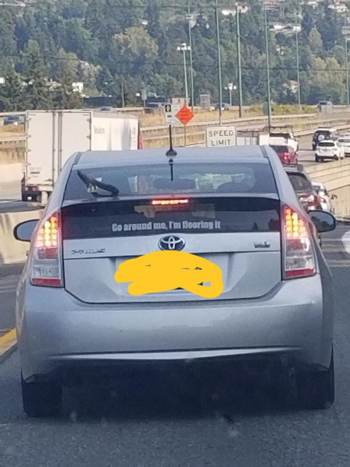 Only Prius driver I respect.