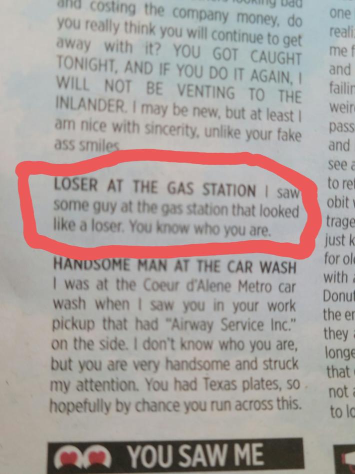 Saw this in my newspaper...