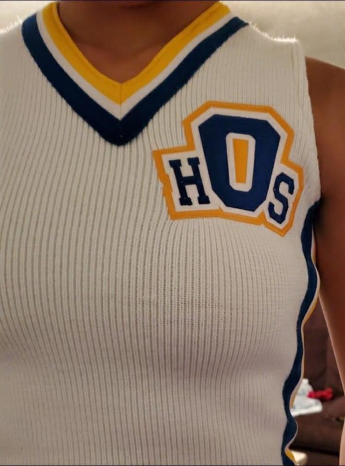 Orem High School (OHS) decided to go with “hOs” for their new cheerleading sweaters.