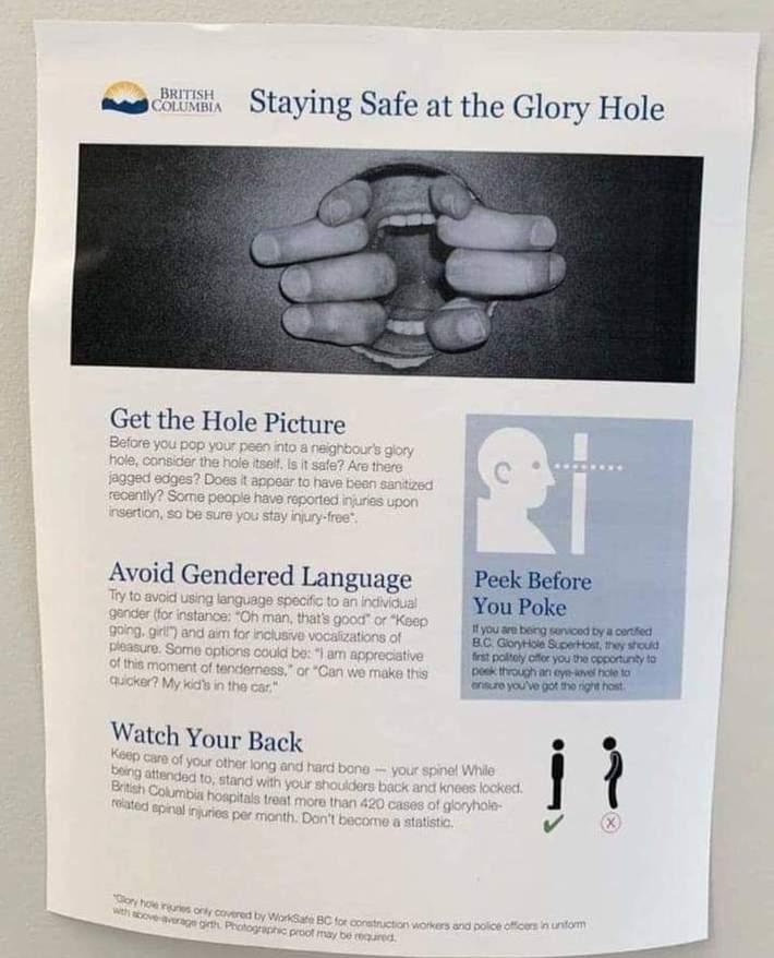 NSFW Staying Safe at the Glory Hole
