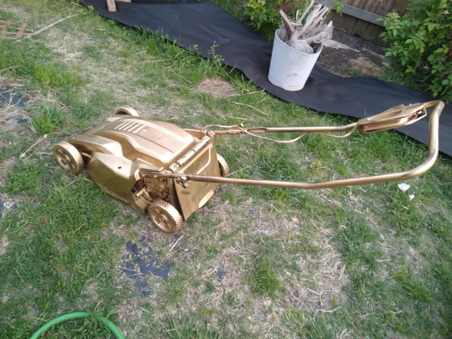 Cutting the grass for the 1000th time