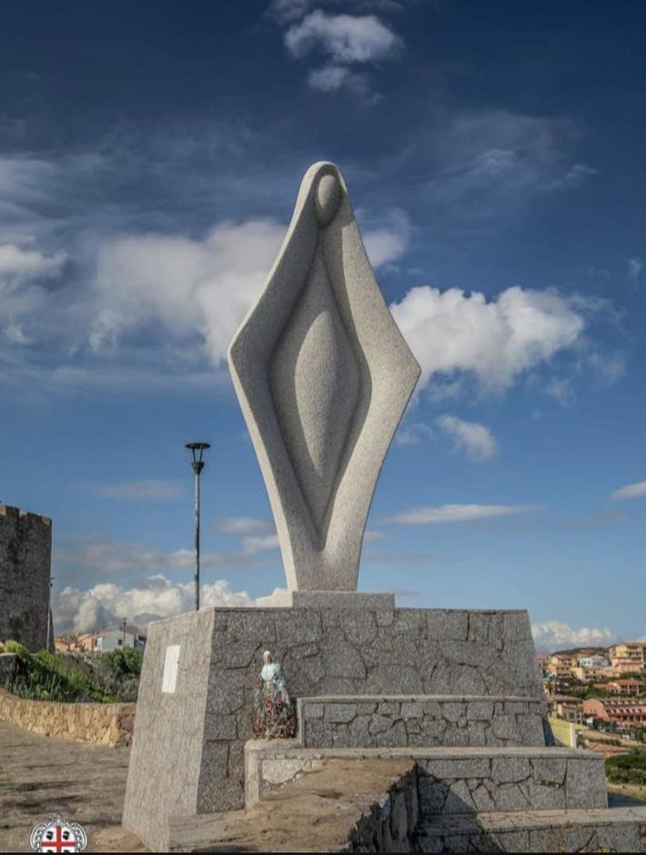 This is *supposed* to be a statue of the Virgin Mary from a sculptor named Maria Scanu