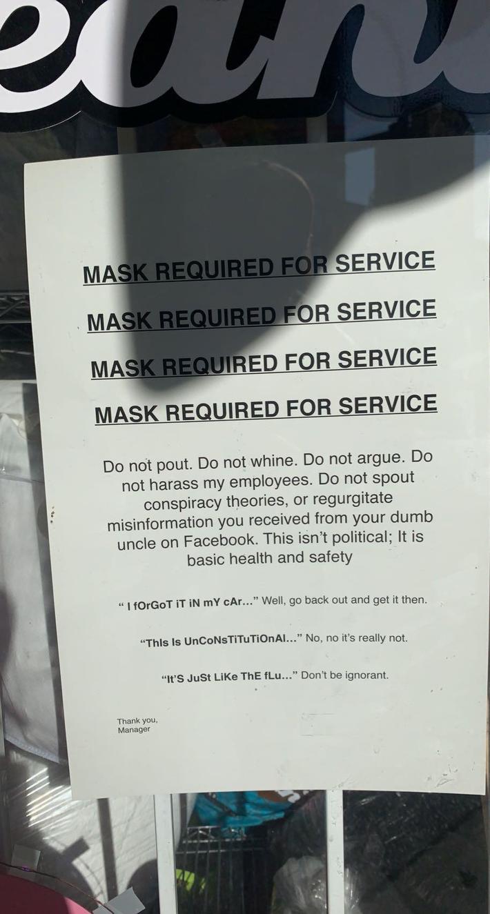 Local laundromat has no time for any bullshit 🙅‍♂️