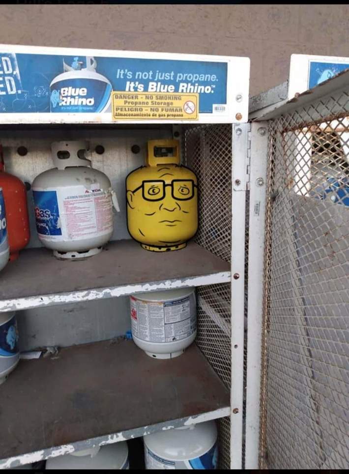 She's alright, she's alright she's alright....... propane
