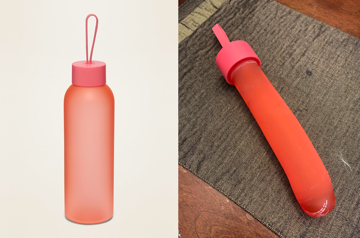 Put my daughter's Old Navy water bottle in the dishwasher. Long story short, now it's my wife's.