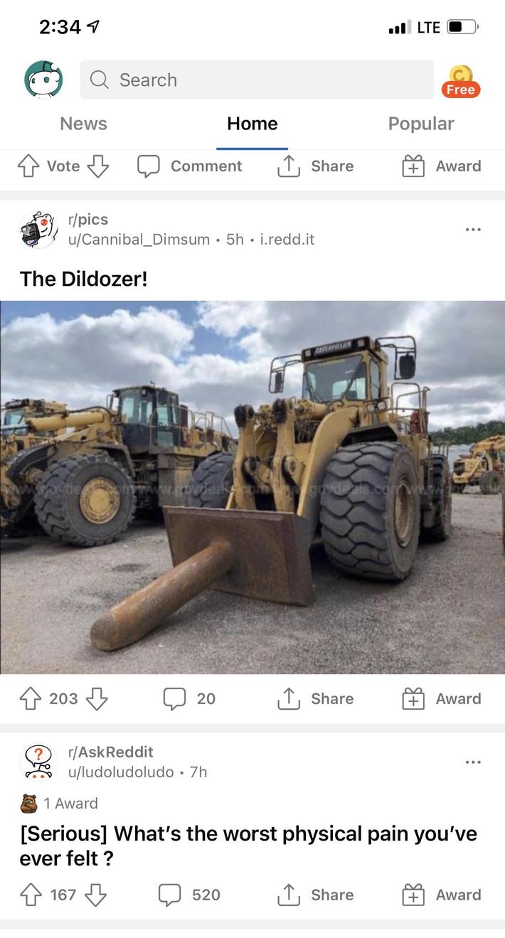 The placement of these two posts I thought to be very serendipitous for a laugh.