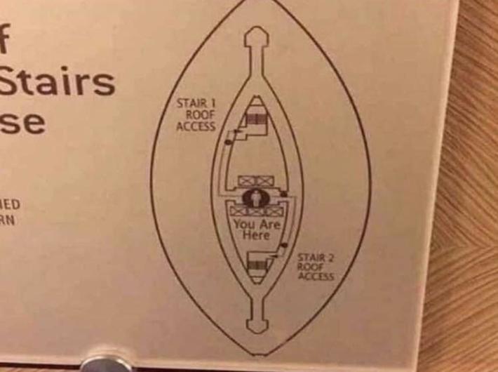 Unfortunately a large number of men are unable to locate Stair 1 Roof Access, and will likely perish in the event of a fire.