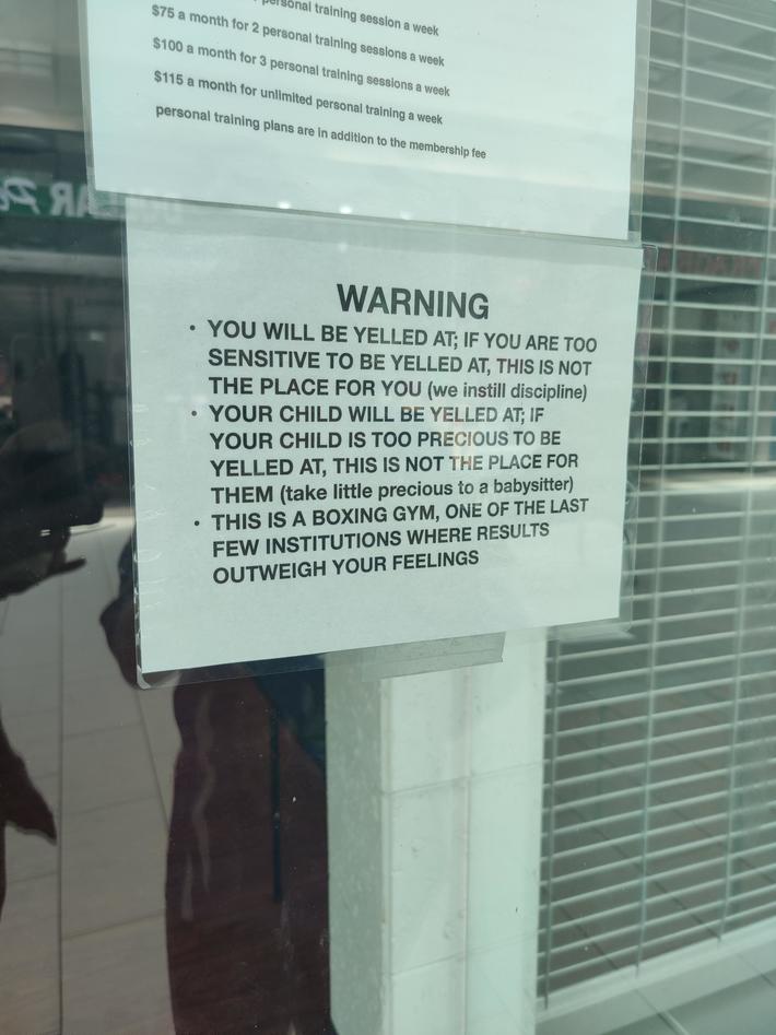 Boxing Club in a rundown mall