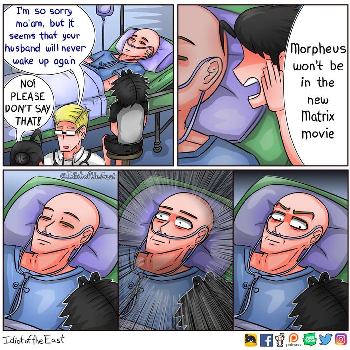 rewatched the 3 matrix movies, definitely a bummer he won't be in the new one