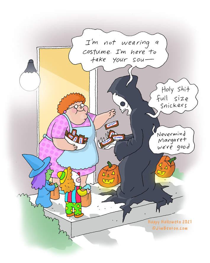 My cartoon gets posted every year about this time. May as well post it myself.