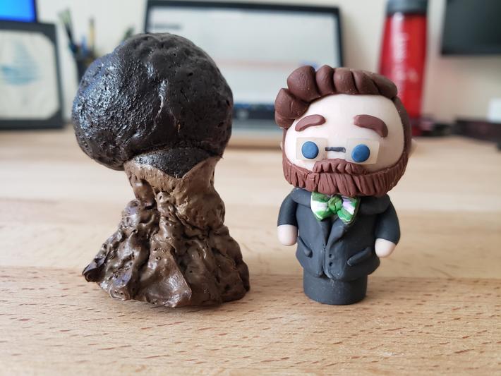 Made cake toppers for my wedding and forgot to check the oven's temp before putting my fiancée in...
