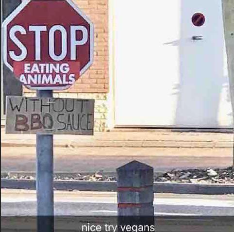 Nice try vegans