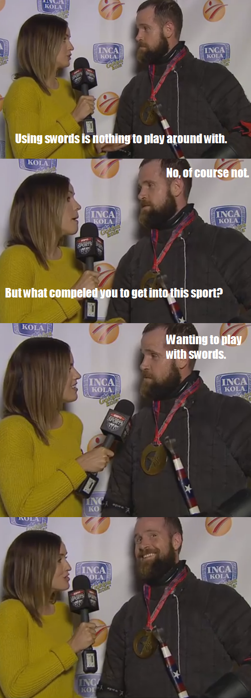 Nailing a post-fight interview
