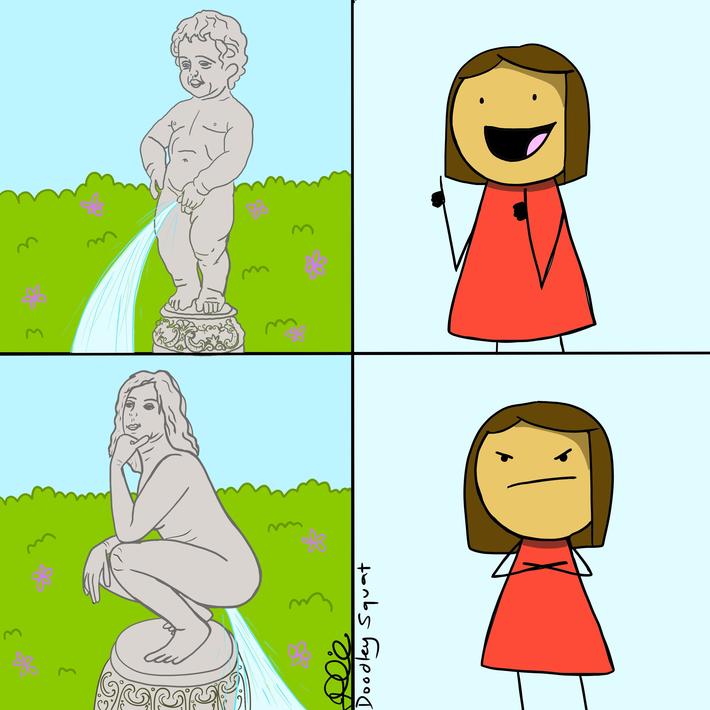 Water fountains are weird