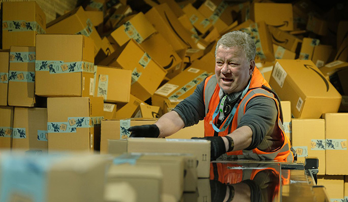 Shatner forced to work for Amazon to pay back flight costs