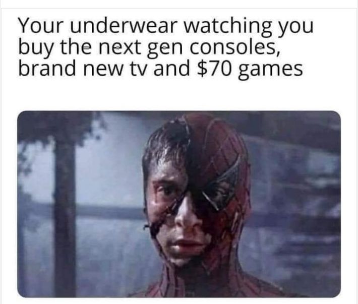 My underwear pretty much watching me buy anything but new undies