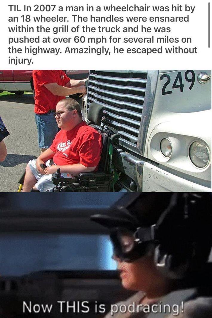 A man in a wheelchair
