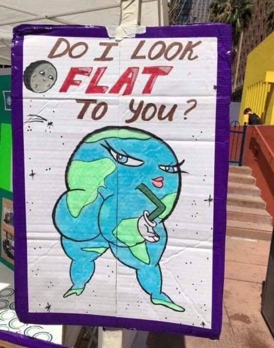 To all the flat earth conspirators out there