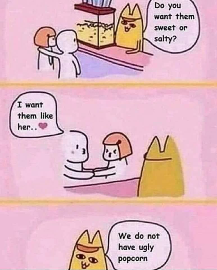 Popcorn man's mean