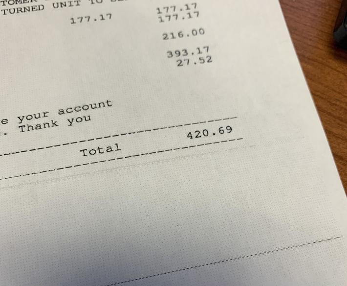 Just received the holy grail of invoices