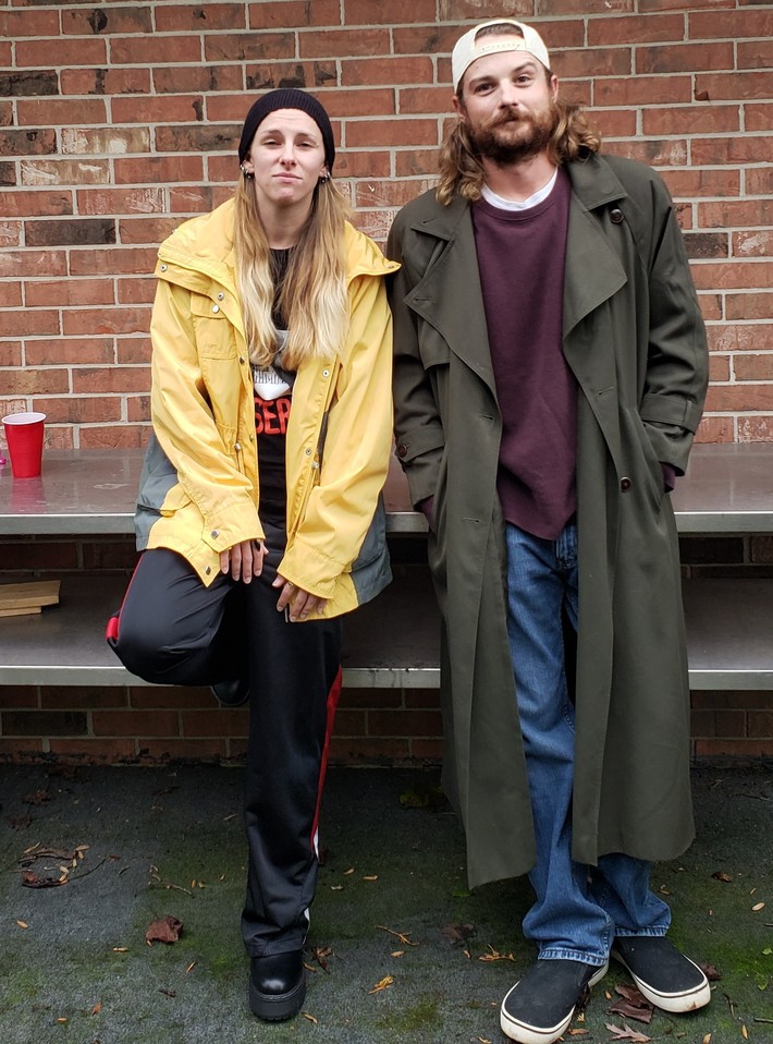 This stupid couple's costume may be the happiest I've ever been.