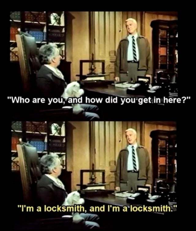 I'm a locksmith