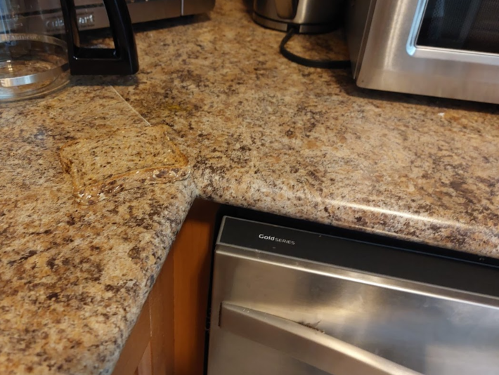 We're getting a new kitchen countertop soon. Making sandwiches will be easier.