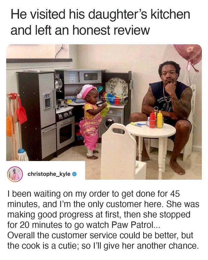 Slightly distracted chef