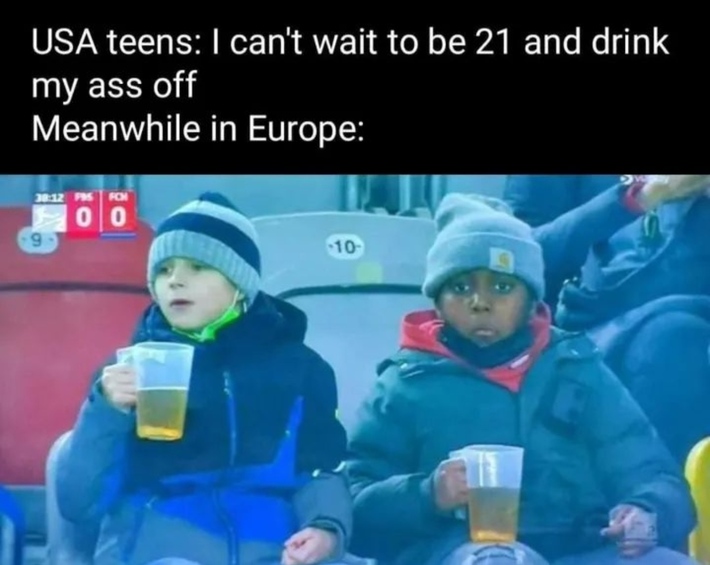 It's nice to be europeans ♥️🍻