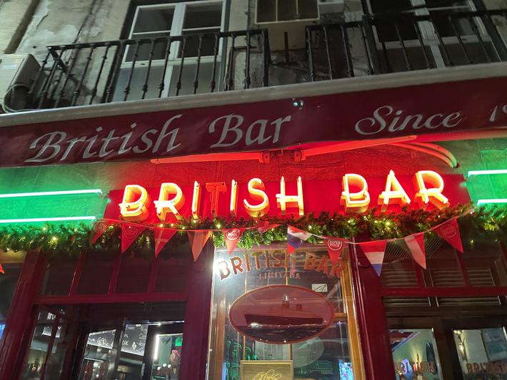 This neon sign has a strong accent