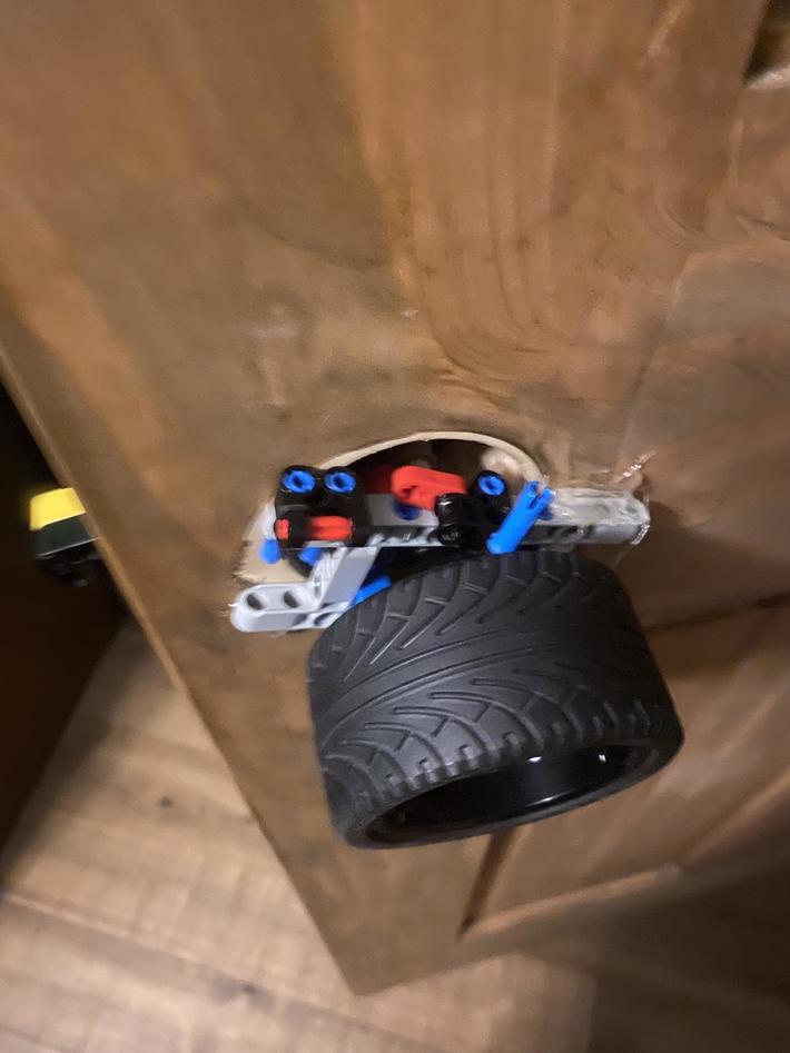 My mom took off my door knob so I built one with a lock out of Legos