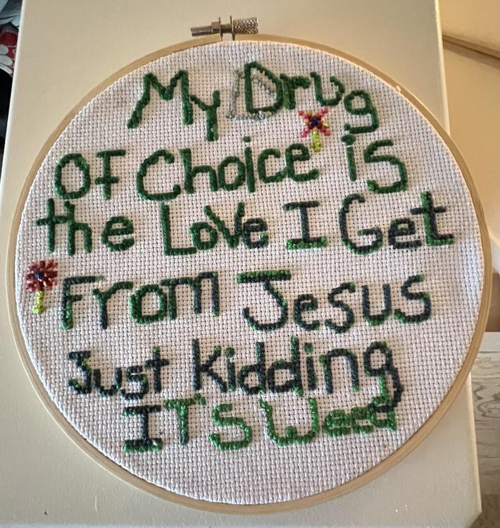 Our friend just gave us a housewarming gift.